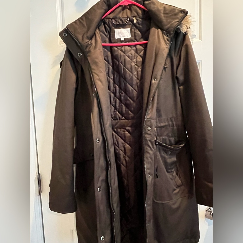 Quilted down winter jacket